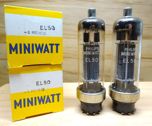 Coppia philips miniwatt el50 - coppia:,